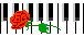 Piano and Rose